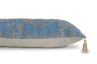 Tavi Blue Lumbar Accent Pillow