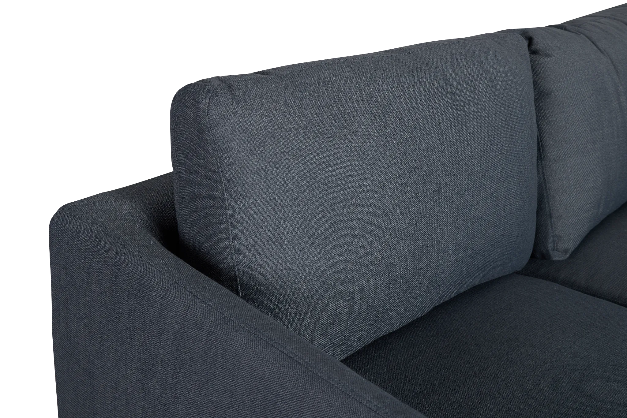 Willow Navy Fabric Small Two-arm Sectional