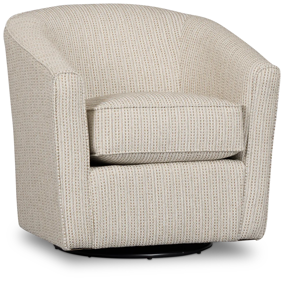 Driftwood Beige Glider Swivel Chair
