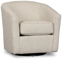 Driftwood Beige Glider Swivel Chair