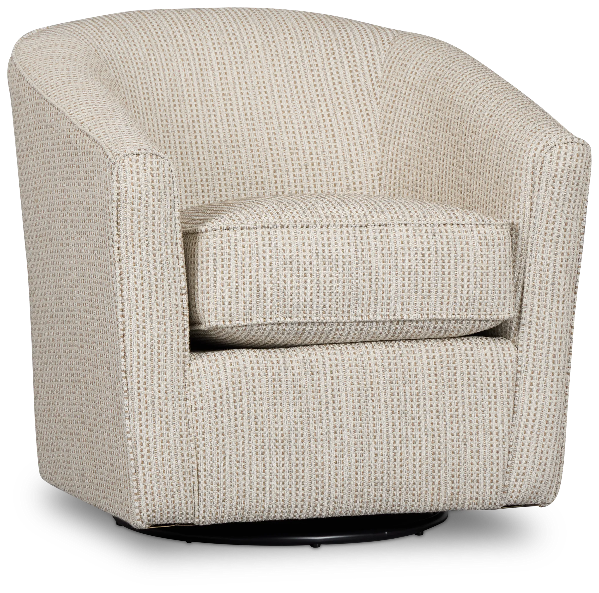 Driftwood Beige Glider Swivel Chair