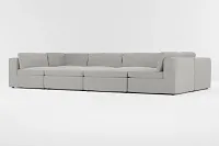 Destin Maguire Gray Fabric 8-piece Pit Sectional