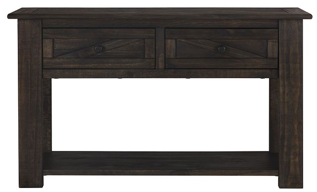 Garrett Dark Tone Storage Sofa Table