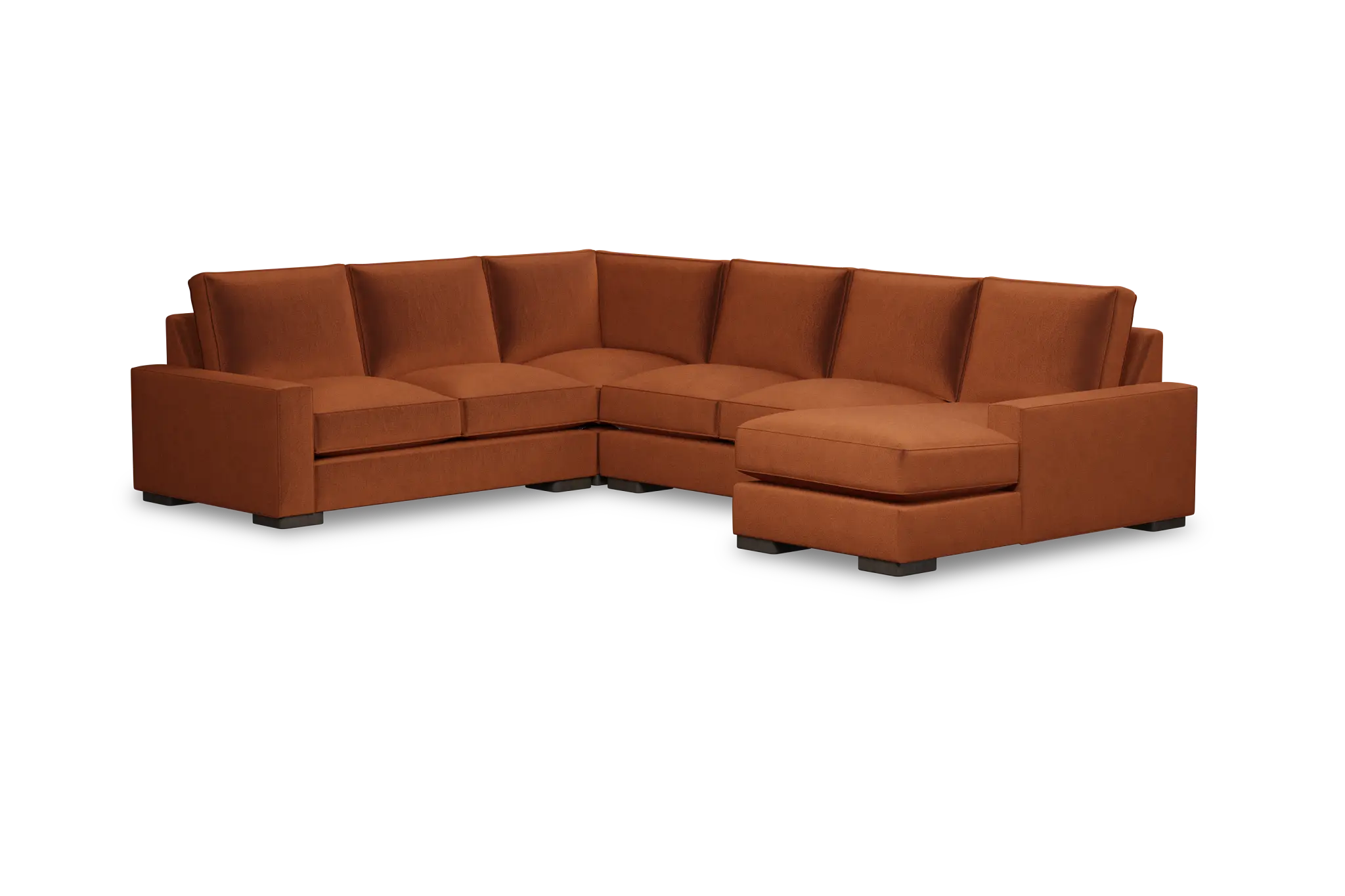 Edgewater Joya Orange Medium Right Chaise Sectional Edgewater Joya Orange Medium Right Chaise Sectional