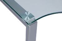 Olympia 40" Glass Corner Desk