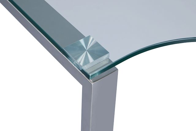 Olympia 40" Glass Corner Desk