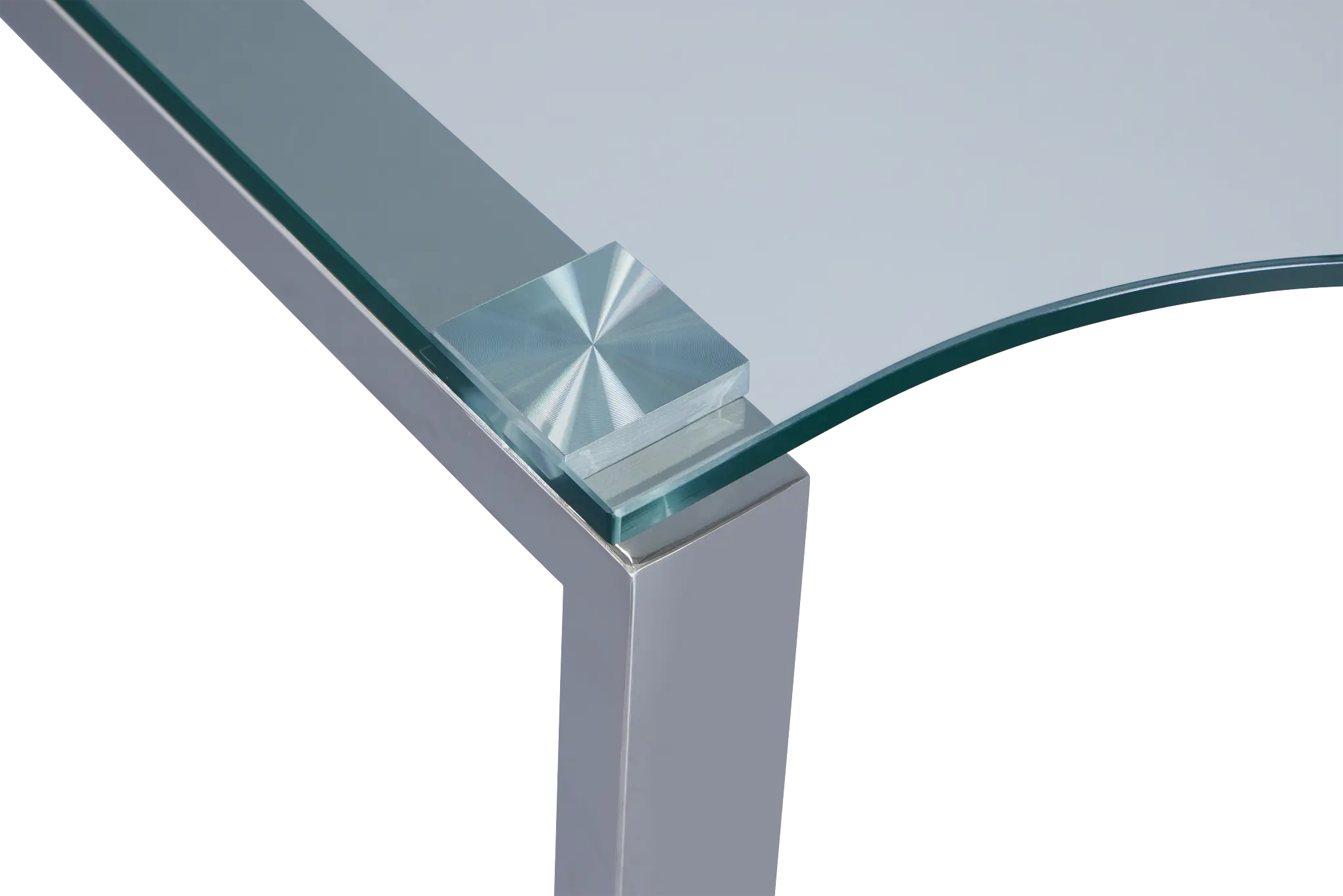 Olympia 40" Glass Corner Desk Olympia 40" Glass Corner Desk