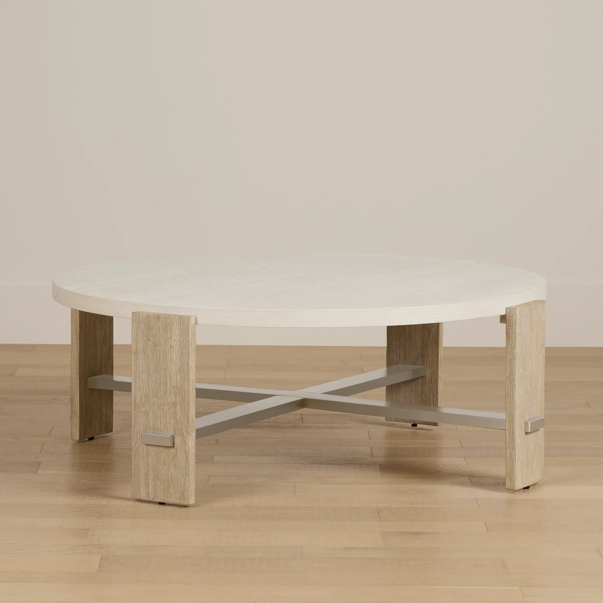 Miramar Ivory Round Cocktail Table