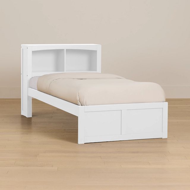 Charleston White Bookcase Bed