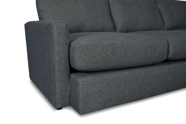 Noah Dark Gray Fabric Medium Two-arm Sectional