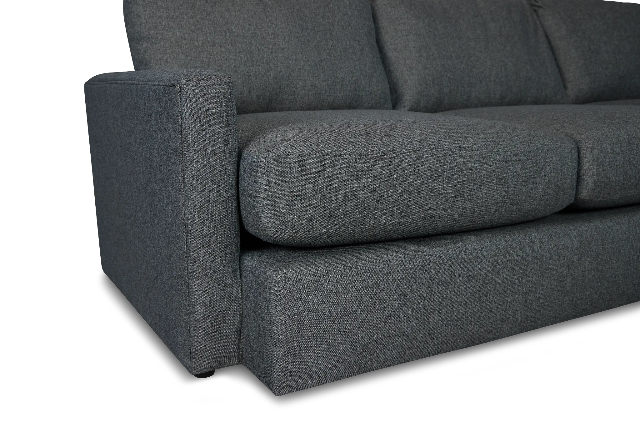 Noah Dark Gray Fabric Medium Two-arm Sectional