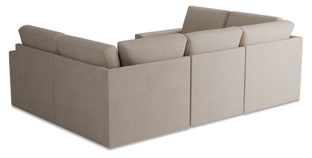 Citymod Beige Fabric 6-piece Pit Sectional
