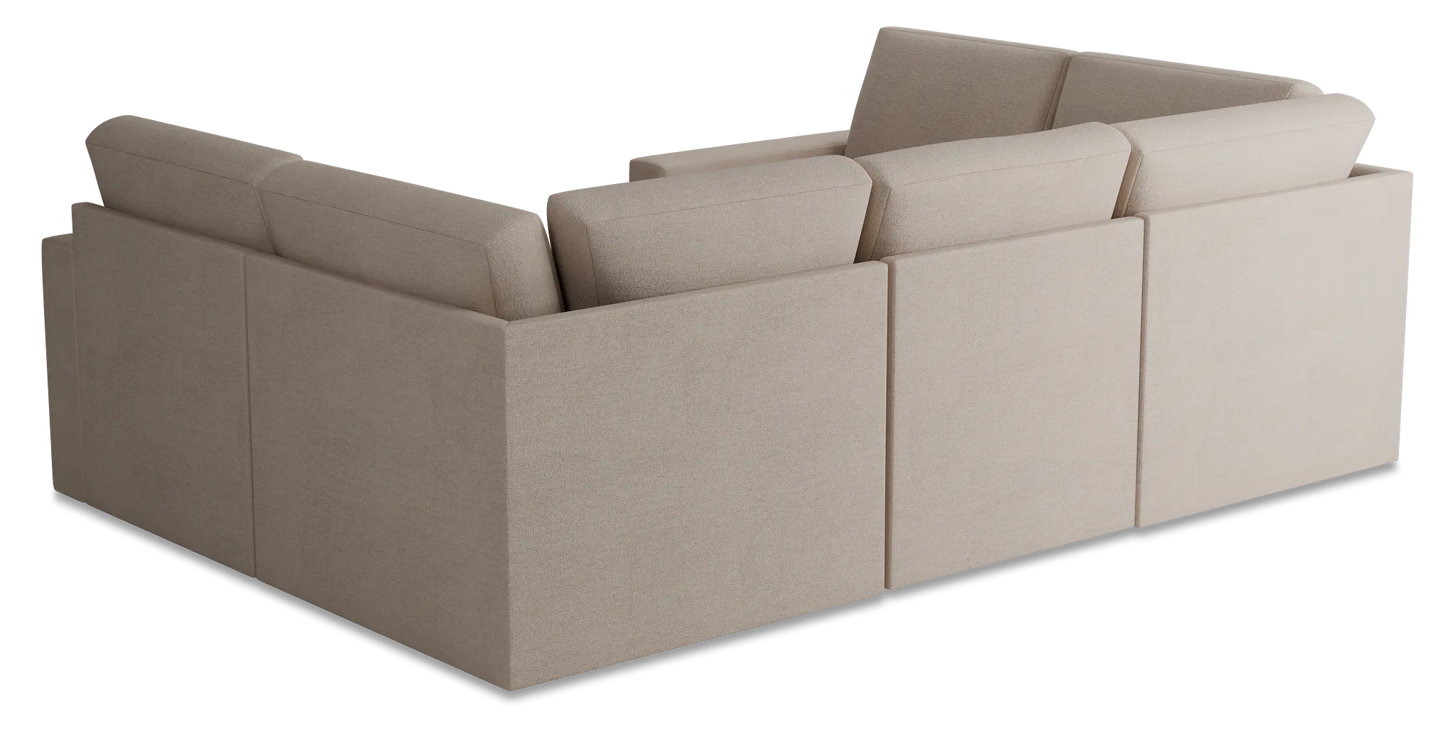 Citymod Beige Fabric 6-piece Pit Sectional