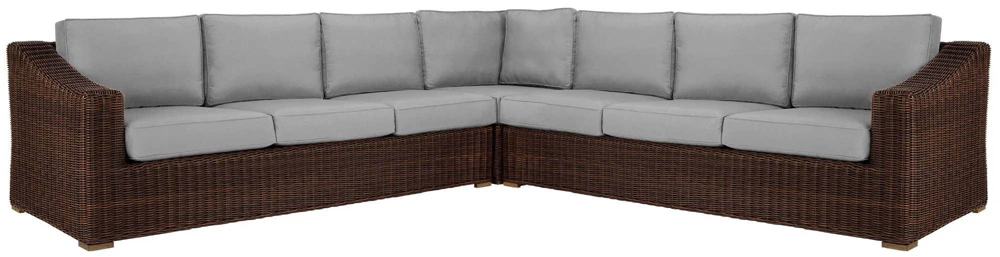 Canyon Dark Brown Gray Large Two-arm Sectional