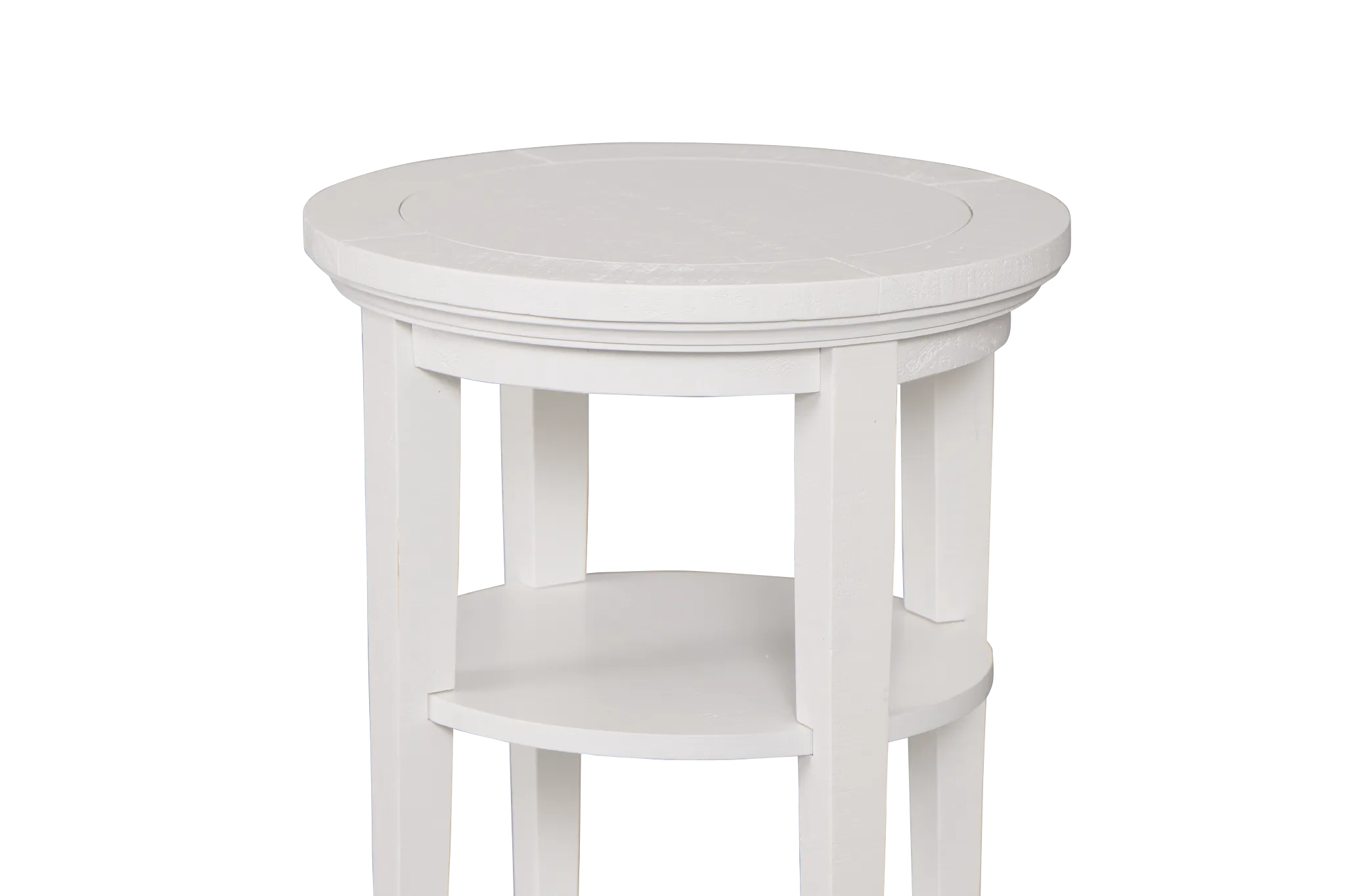 Heron Cove White Round End Table