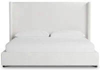 Captiva Sutton White 60" Upholstered Shelter Bed