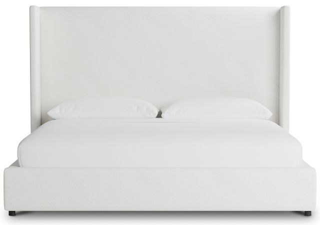 Captiva Sutton White 60" Upholstered Shelter Bed