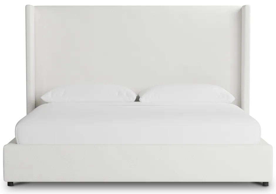 Captiva Sutton White 60" Upholstered Shelter Bed