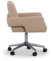 Skye Beige Swivel Desk Chair