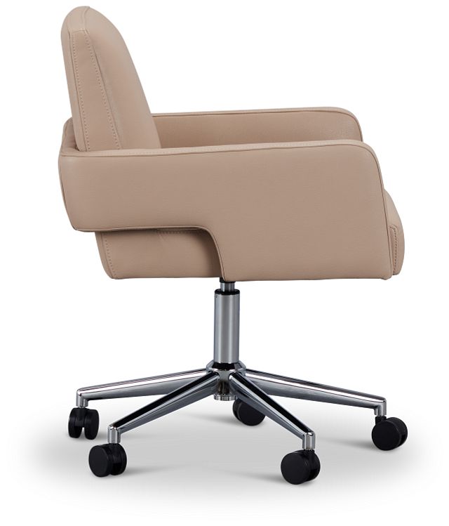 Skye Beige Swivel Desk Chair