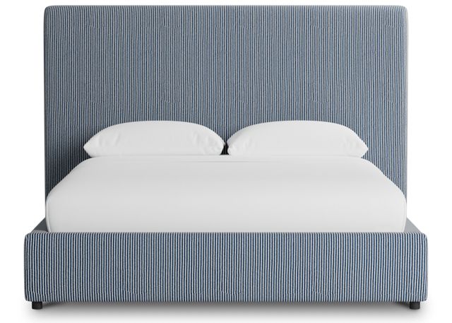Grayton Lucy Navy 54" Upholstered Platform Bed