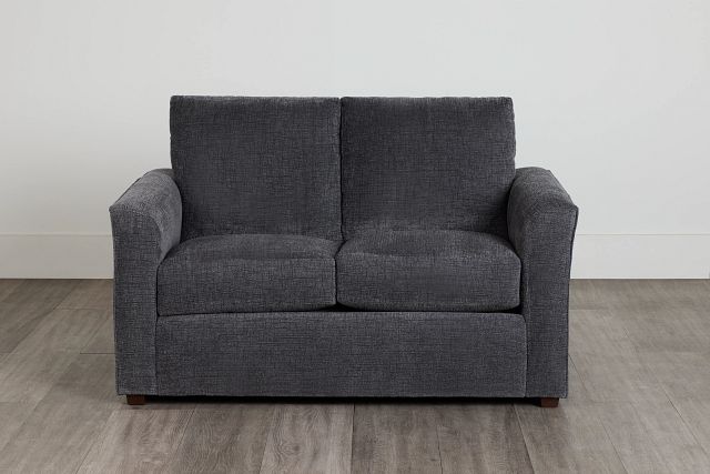 Maxie Dark Gray Micro Loveseat