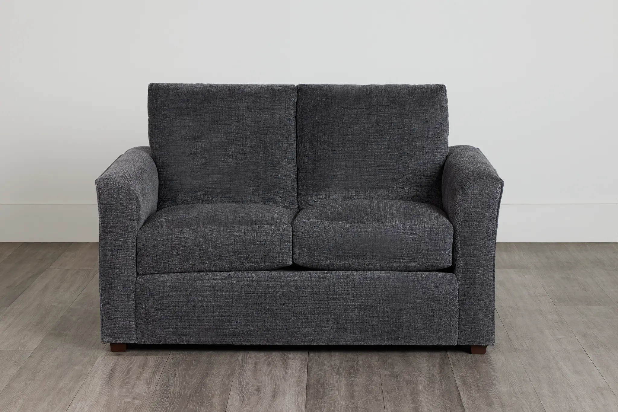 Maxie Dark Gray Micro Loveseat Maxie Dark Gray Micro Loveseat