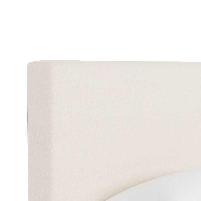 Grayton Merino Light Beige 54" Upholstered Platform Bed