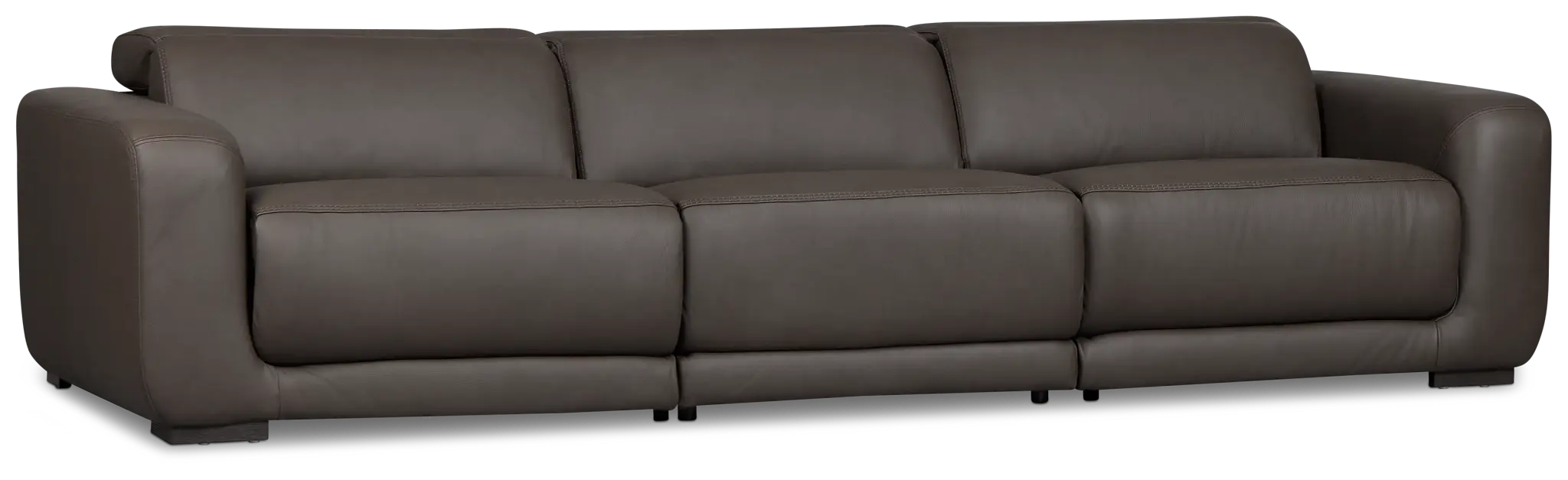 Kieran Dark Brown Lthr/vinyl 3-piece Modular Power Reclining Sofa Kieran Dark Brown Lthr/vinyl 3-piece Modular Power Reclining Sofa