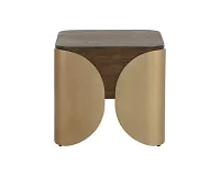 Amalie Dark Tone Square End Table