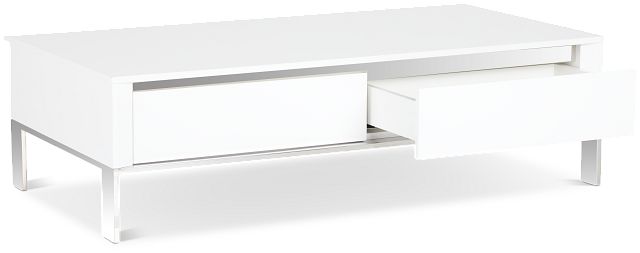 Vancouver White Rectangular Coffee Table