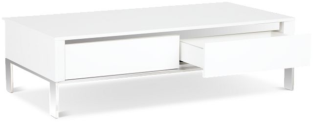 Vancouver White Rectangular Coffee Table