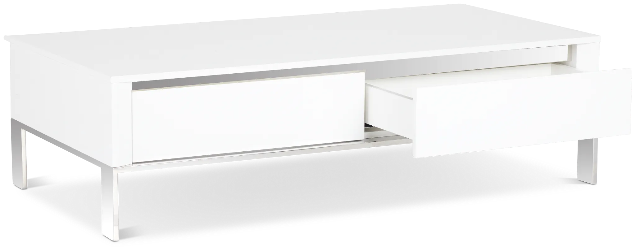 Vancouver White Rectangular Coffee Table