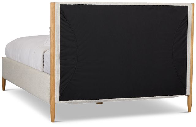 Stockton White Uph Panel Bed