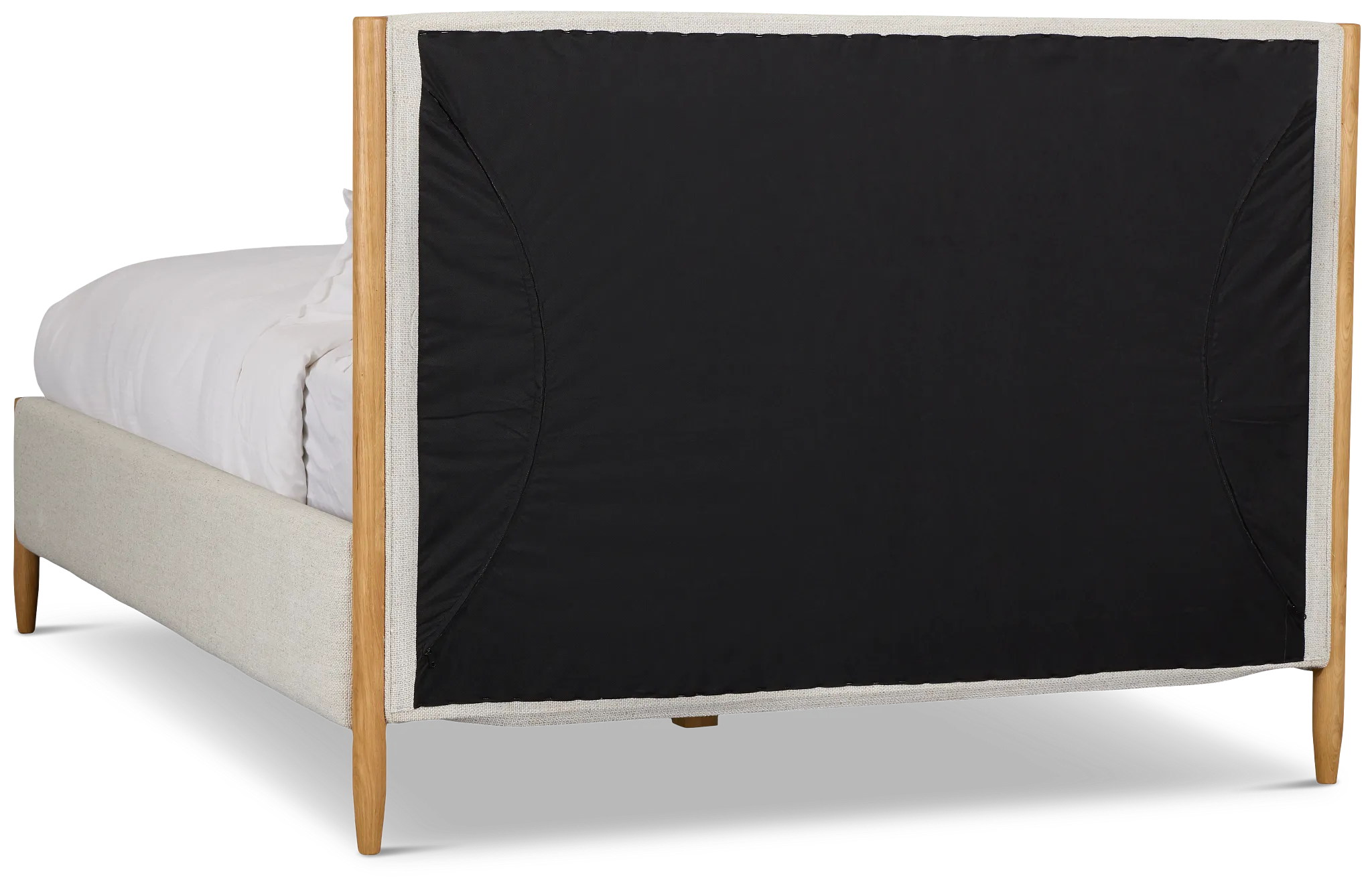 Stockton White Uph Panel Bed