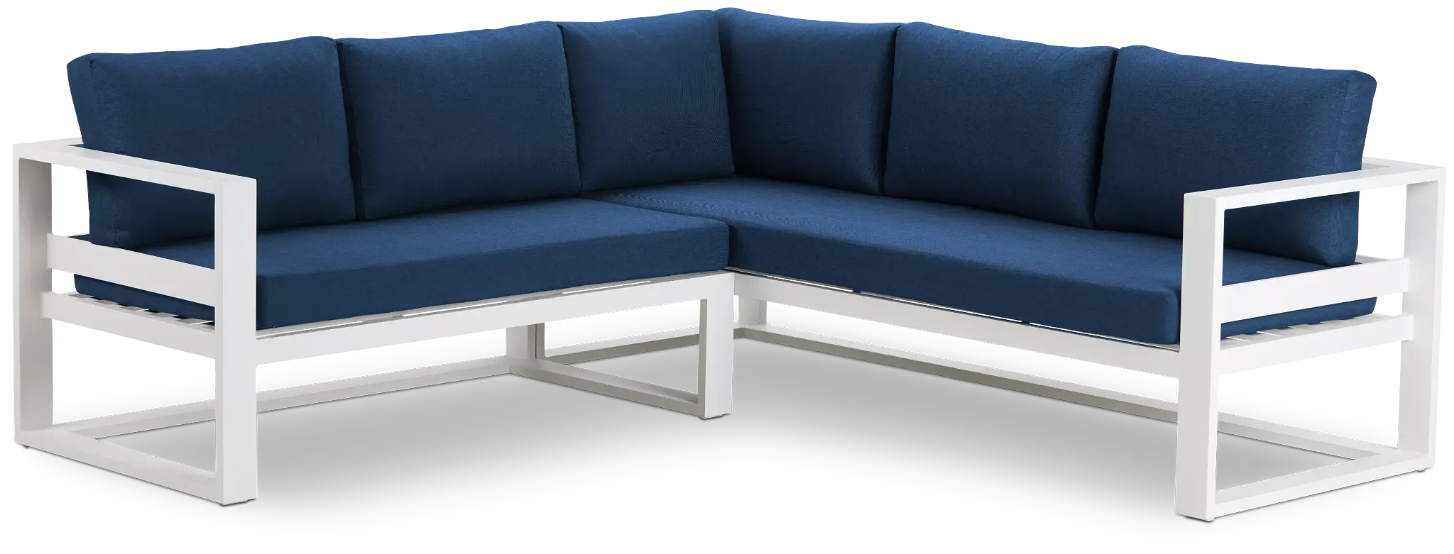 Lisbon Navy Aluminum Small Left Sectional Lisbon Navy Aluminum Small Left Sectional