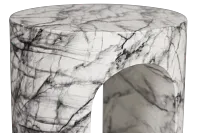 Bea Black Round End Table