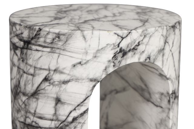 Bea Black Round End Table