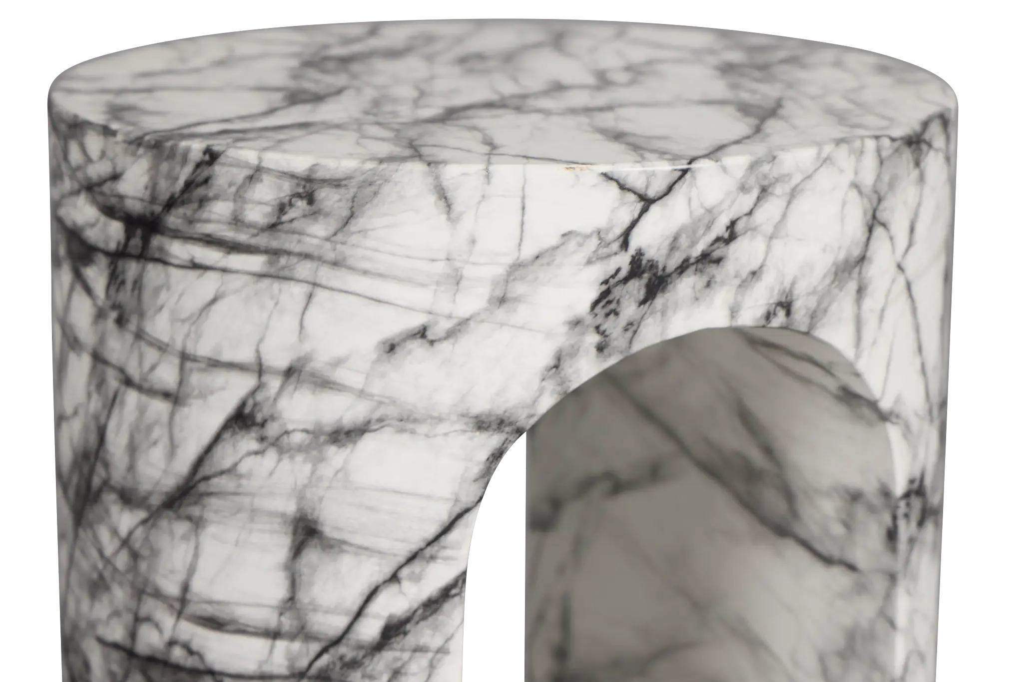 Bea Black Round End Table Bea Black Round End Table