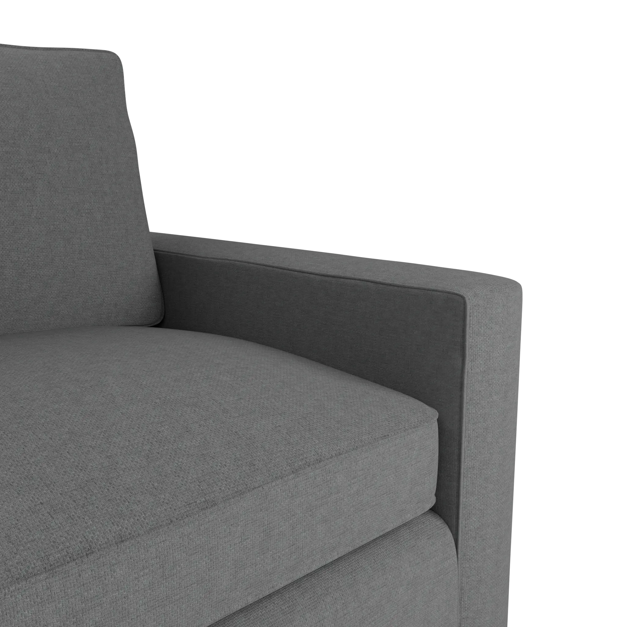 Siesta Suave Gray Fabric Memory Foam Sleeper Siesta Suave Gray Fabric Memory Foam Sleeper