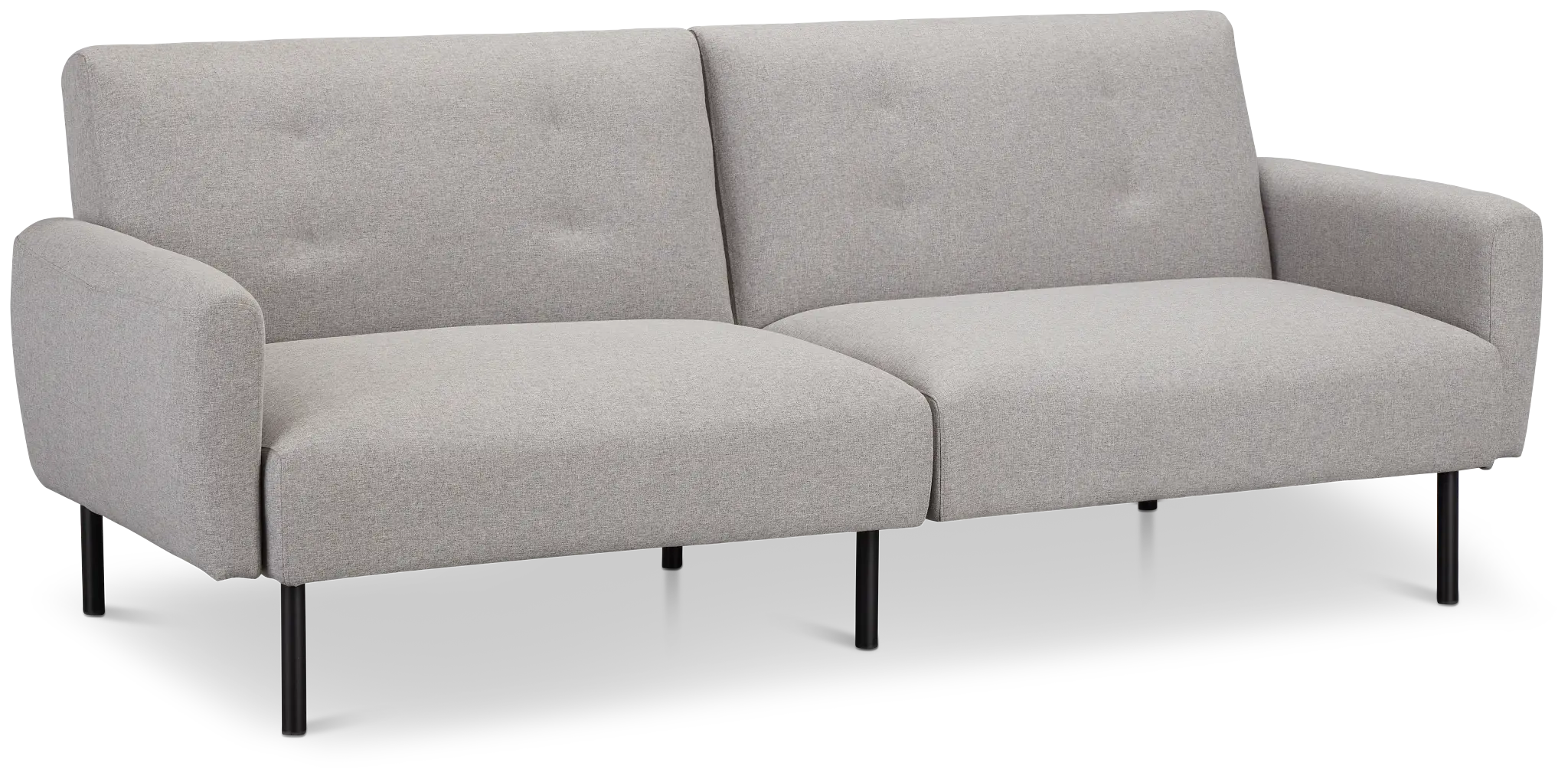 Denali Light Gray Fabric Sofa Futon Denali Light Gray Fabric Sofa Futon