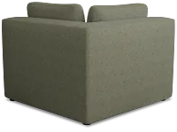 Destin Sutton Green Fabric Corner Chair