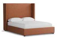 Captiva Sutton Orange 60" Upholstered Shelter Bed