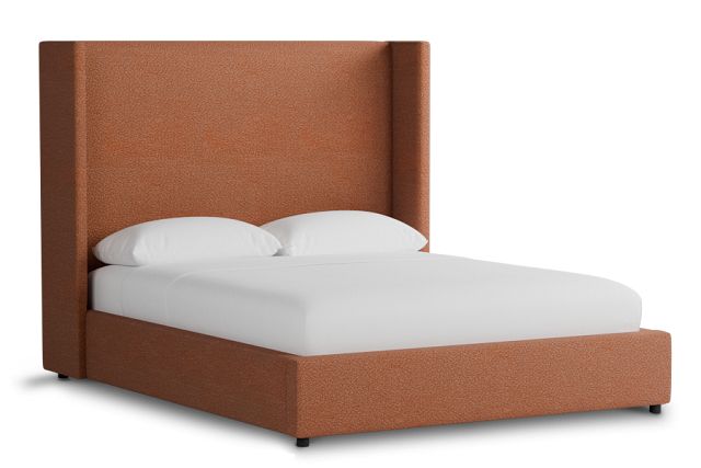Captiva Sutton Orange 60" Upholstered Shelter Bed