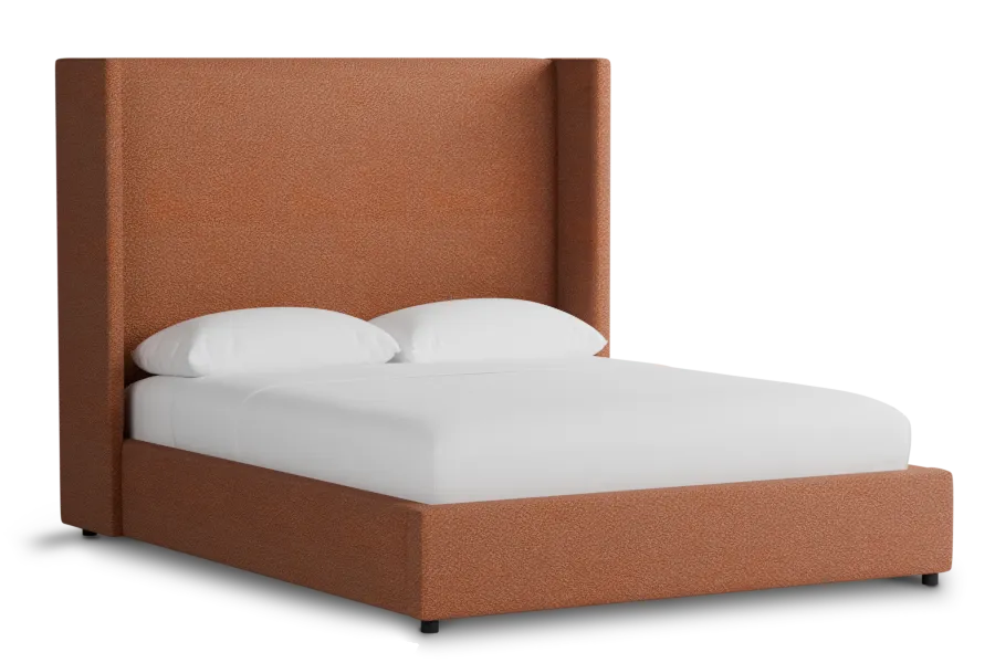 Captiva Sutton Orange 60" Upholstered Shelter Bed