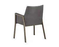 Liana Dark Gray Upholstered Arm Chair
