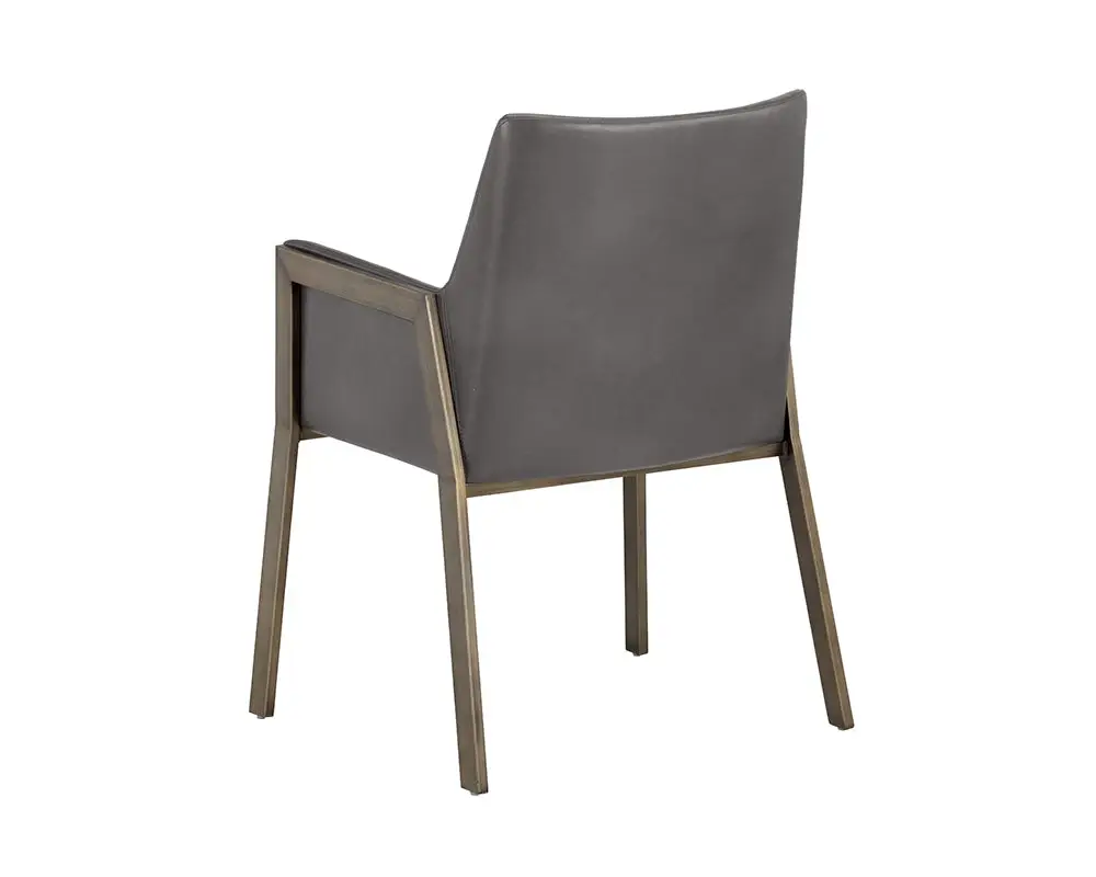 Liana Dark Gray Upholstered Arm Chair Liana Dark Gray Upholstered Arm Chair