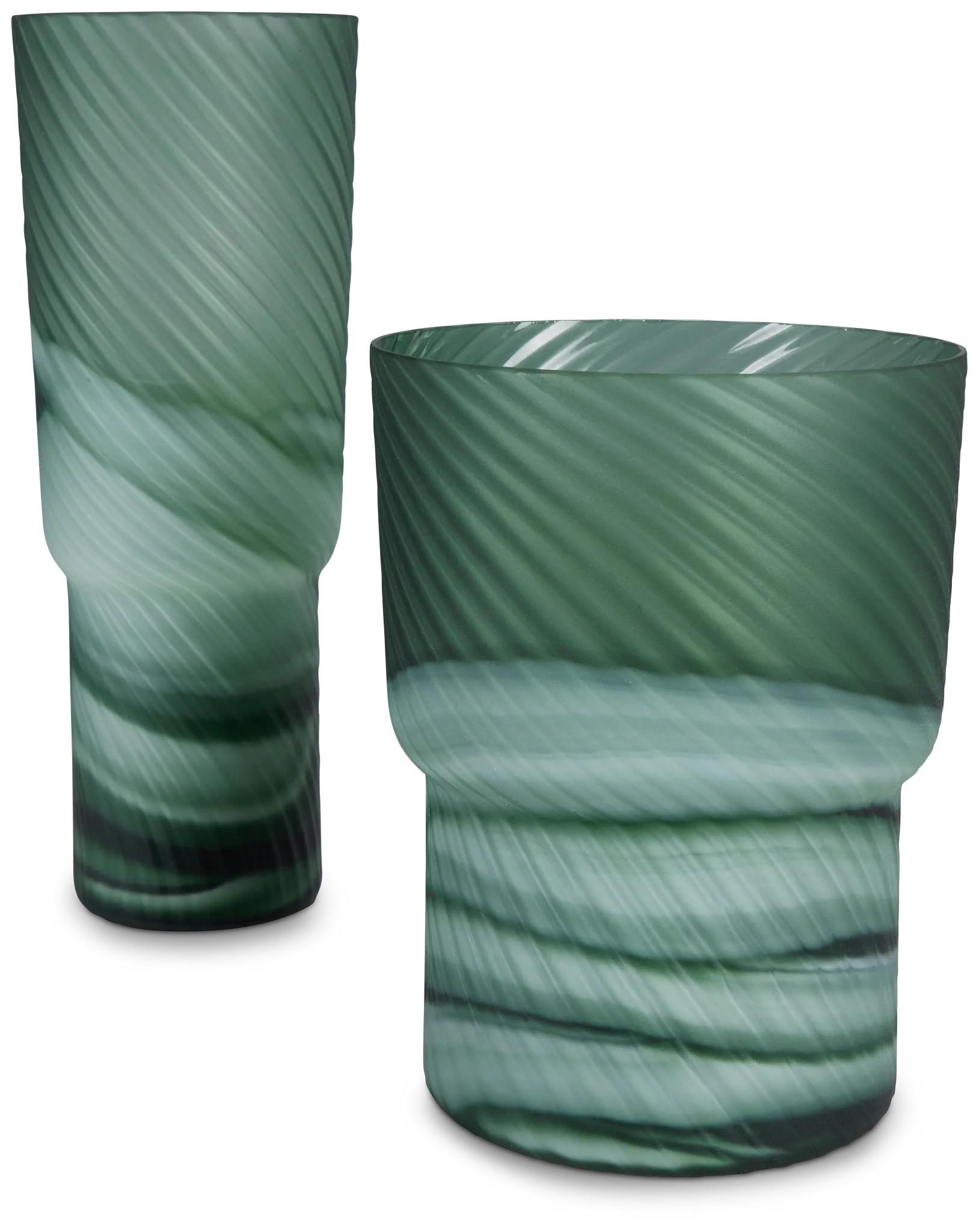 Shiloe Green Medium Vase