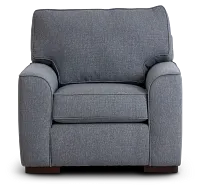 Austin Blue Fabric Chair