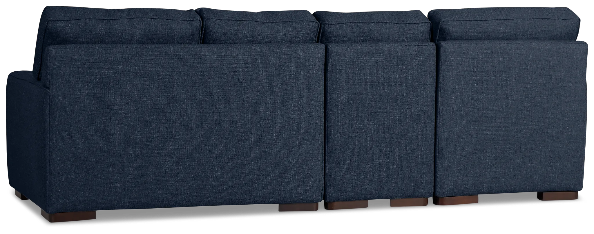 Sinclair Dark Blue Fabric Medium Left Chaise Sectional